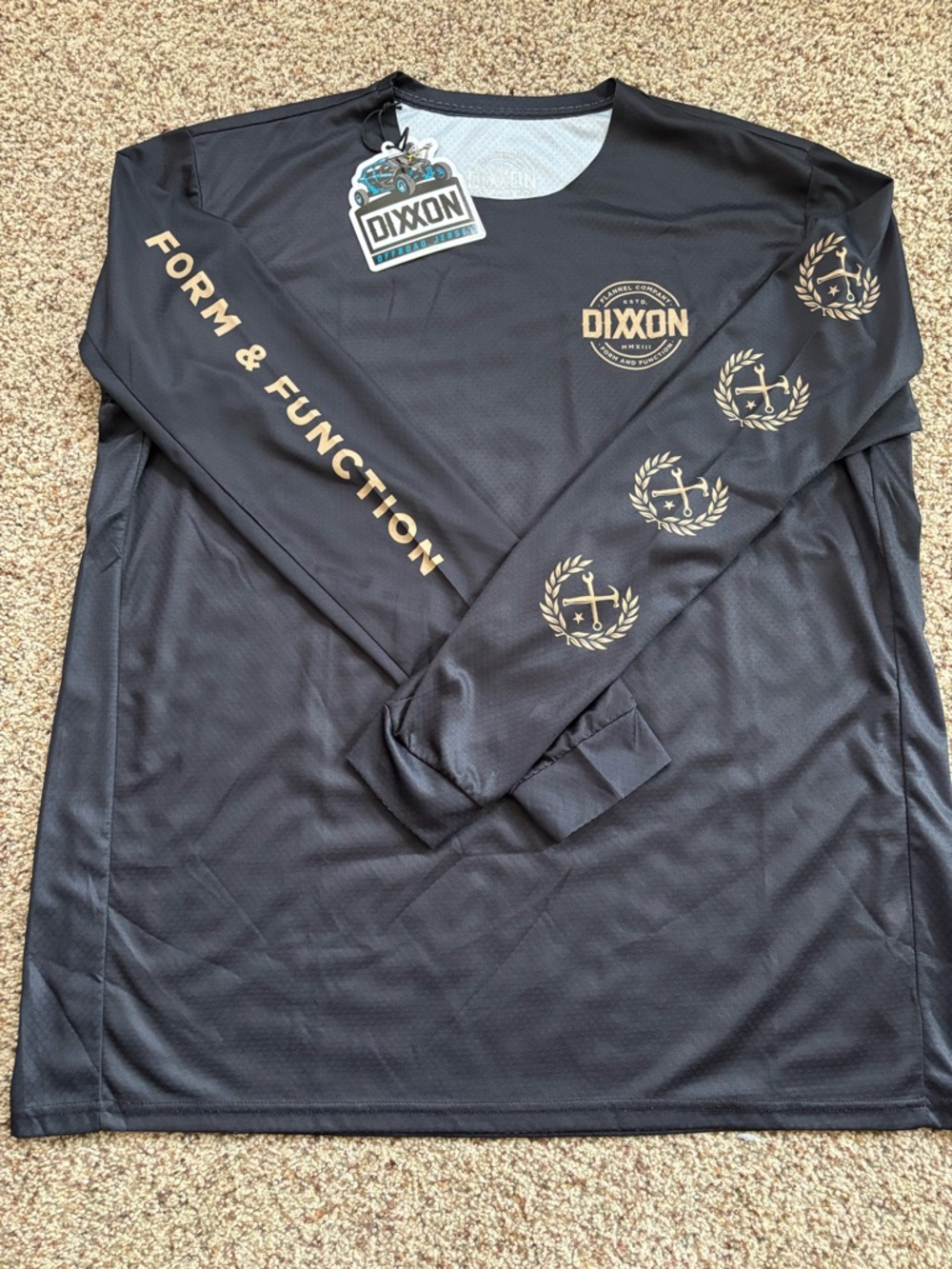 DIXXON Black and Gold Offroad Jersey Tee